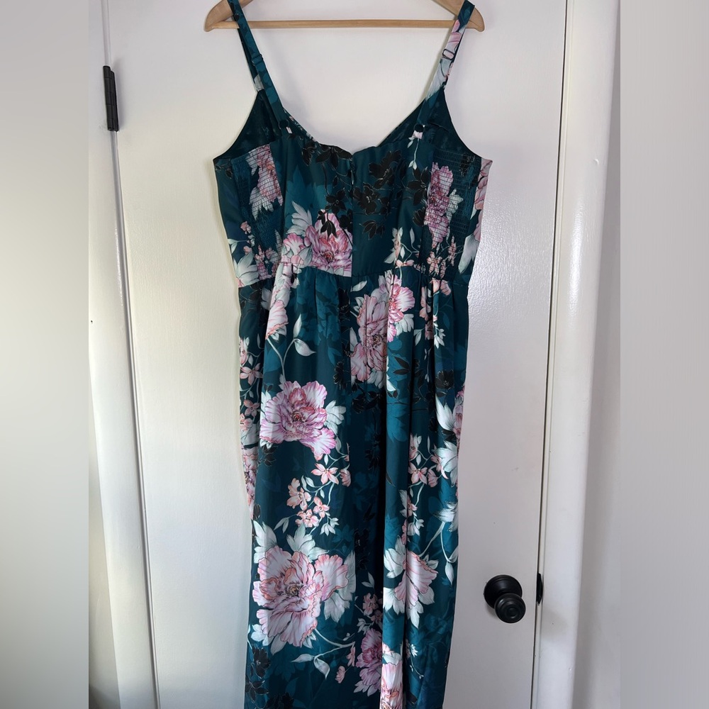 City Chic Jade Blossom Bloom Floral Cocktail Dress Wedding Guest Bombshell Curvy - Picture 13 of 14